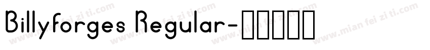 Billyforges Regular字体转换